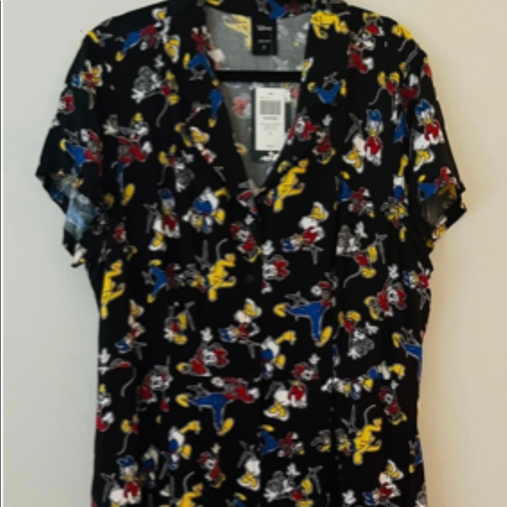Mickey and Friends button up dress